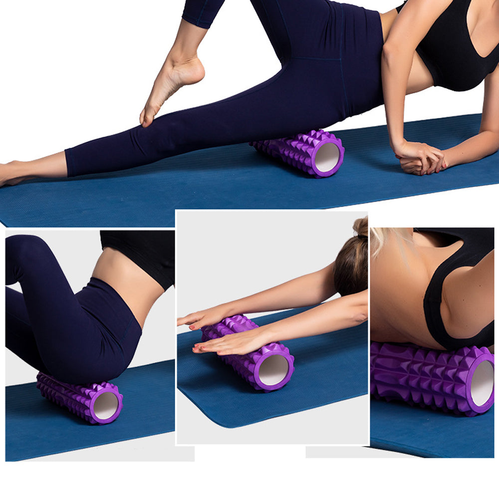 26 cm Yoga-Foam-Roller | Fitnessrolle für Rückenmassage, Pilates & Faszientraining