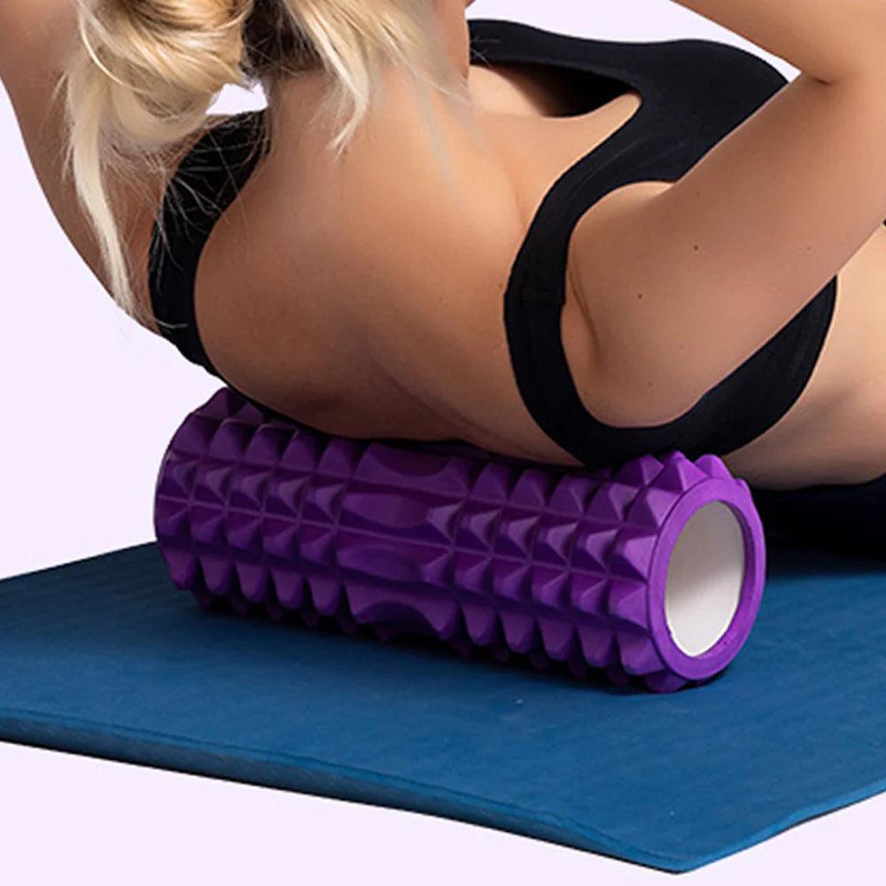 26 cm Yoga-Foam-Roller | Fitnessrolle für Rückenmassage, Pilates & Faszientraining