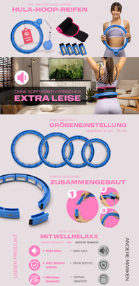 Leiser Hula Hoop mit Gewicht – flüsterleise & verstellbar