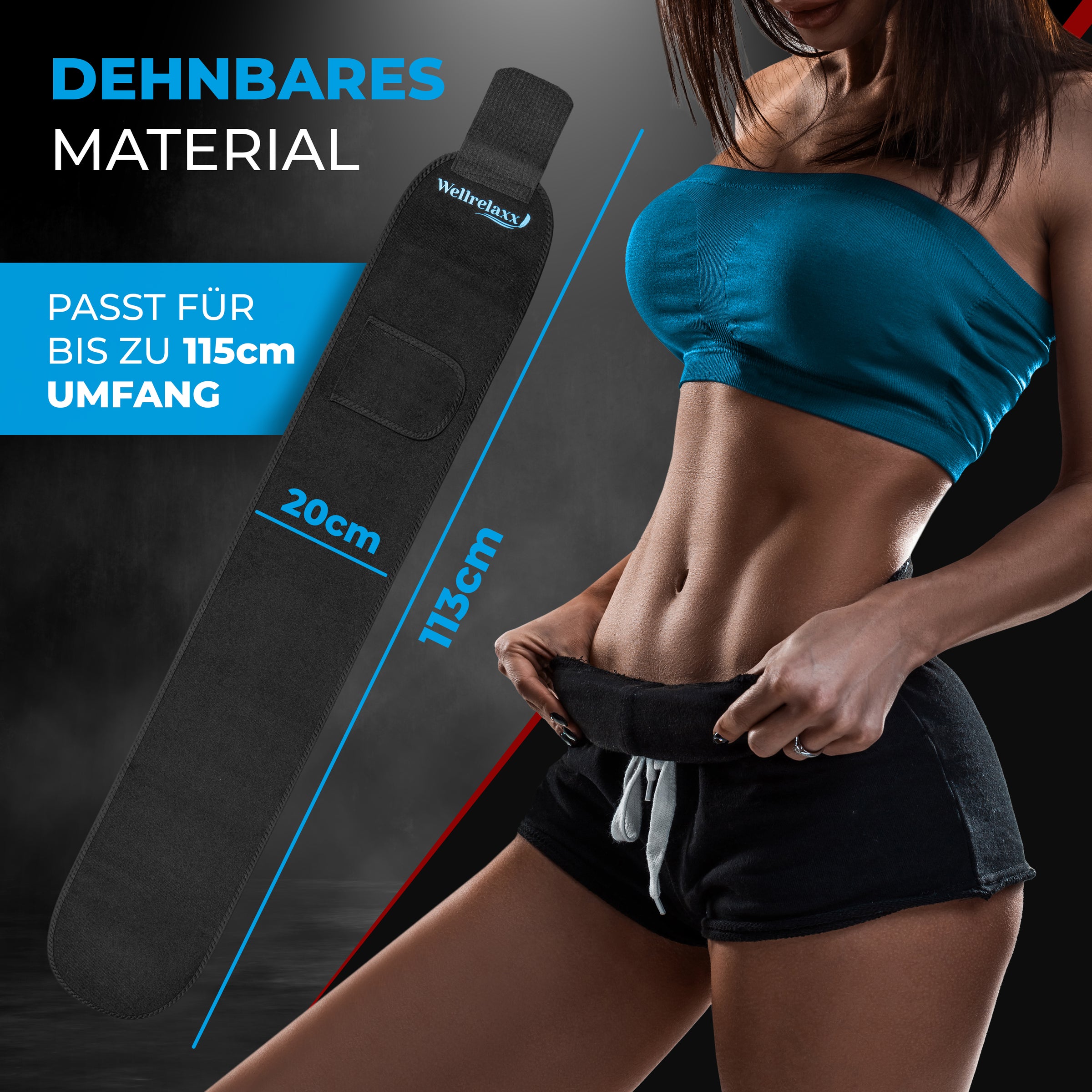 Schwitzgürtel mit Rückenstütze & Sauna-Effekt – für mehr Power beim Training