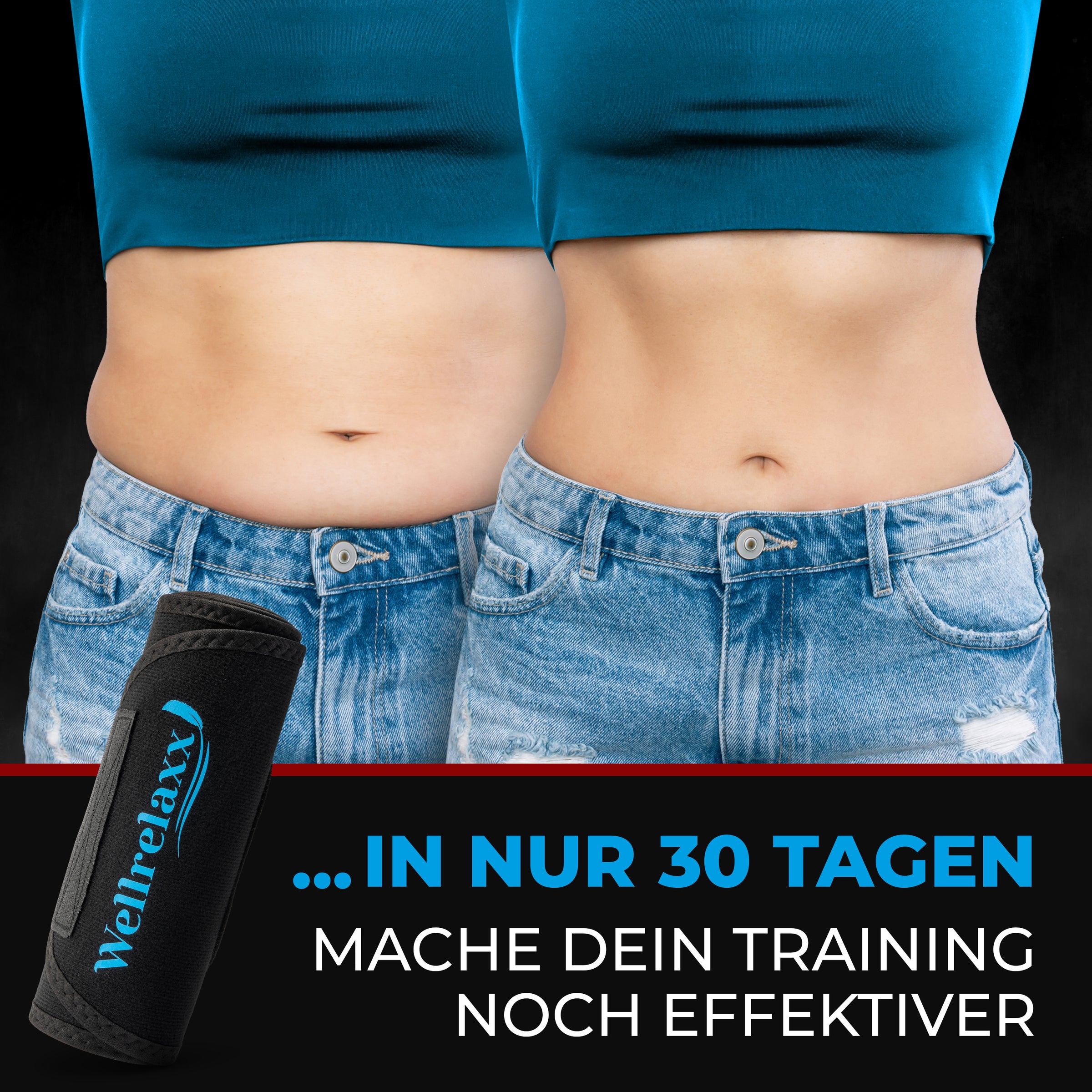 Schwitzgürtel mit Rückenstütze & Sauna-Effekt – für mehr Power beim Training
