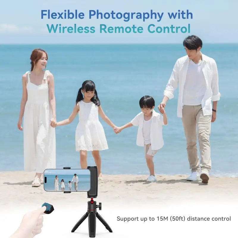 Handy Selfie-Griff mit Bluetooth & MagSafe | Foto-Stabilisator & Auslöser für iPhone & Android