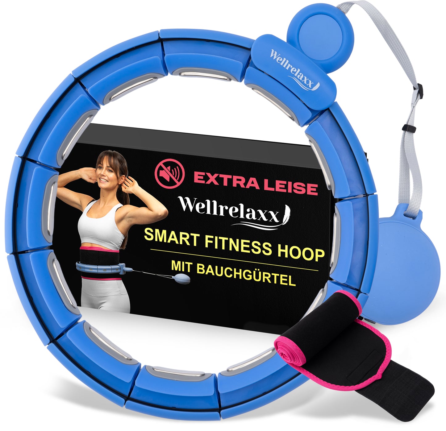 Leiser Hula Hoop mit Gewicht – flüsterleise & verstellbar