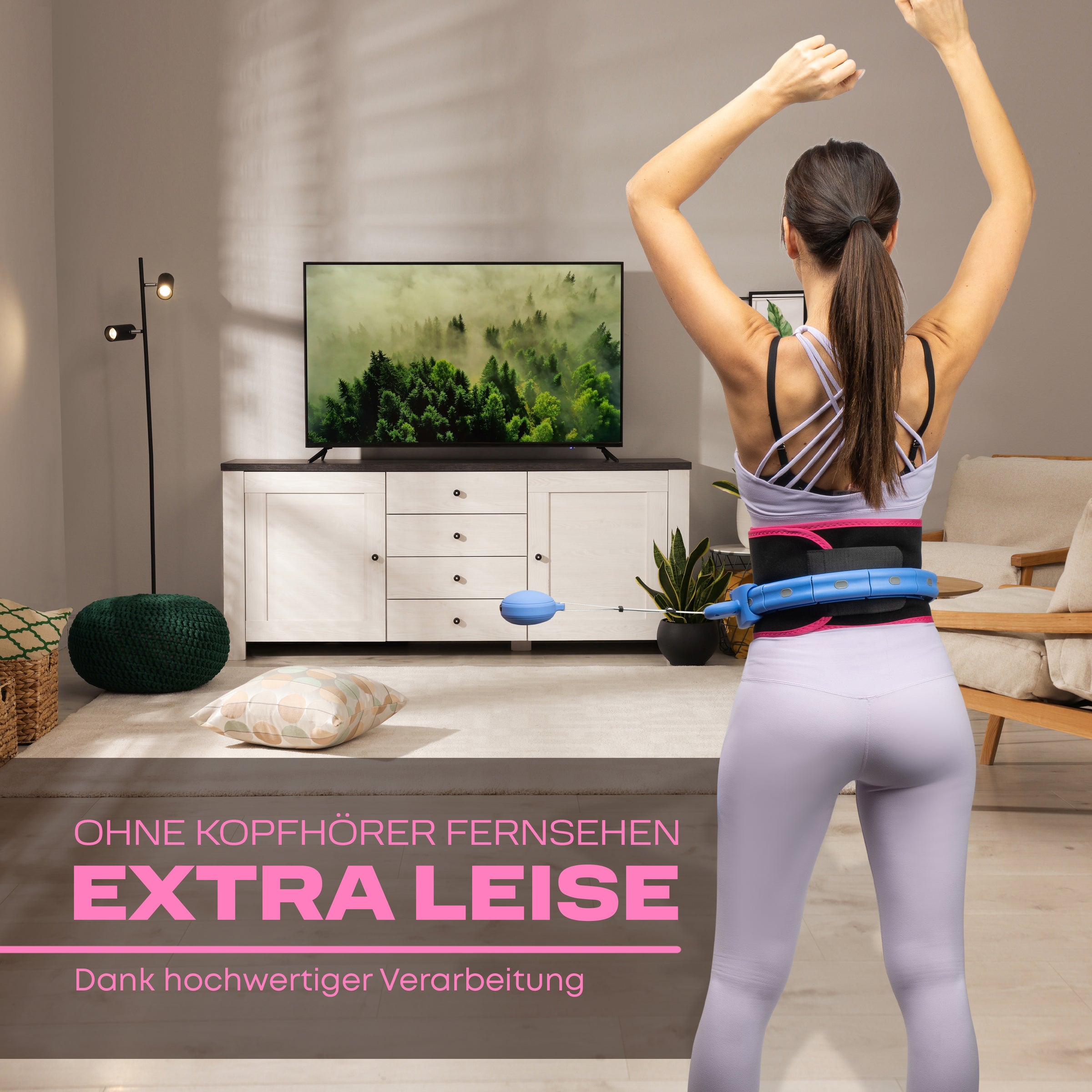 Leiser Hula Hoop mit Gewicht – flüsterleise & verstellbar