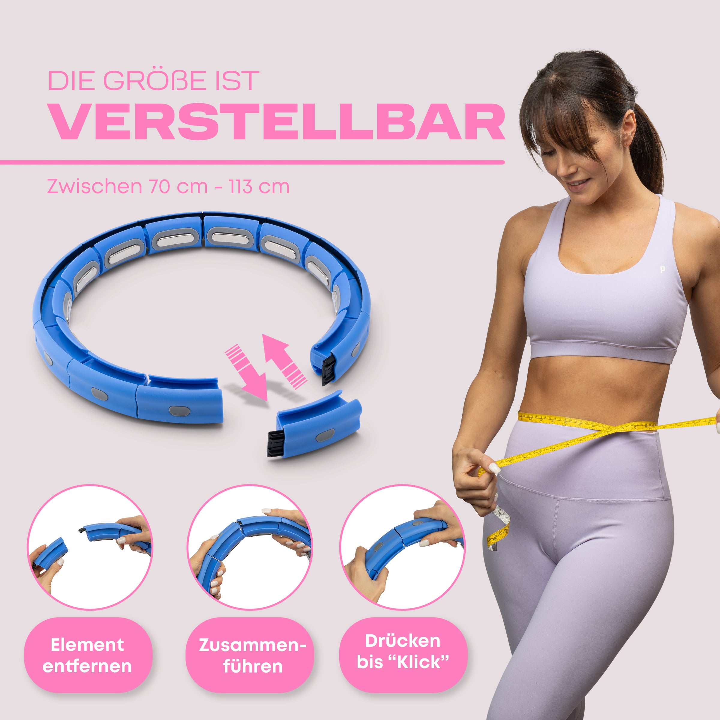 Leiser Hula Hoop mit Gewicht – flüsterleise & verstellbar