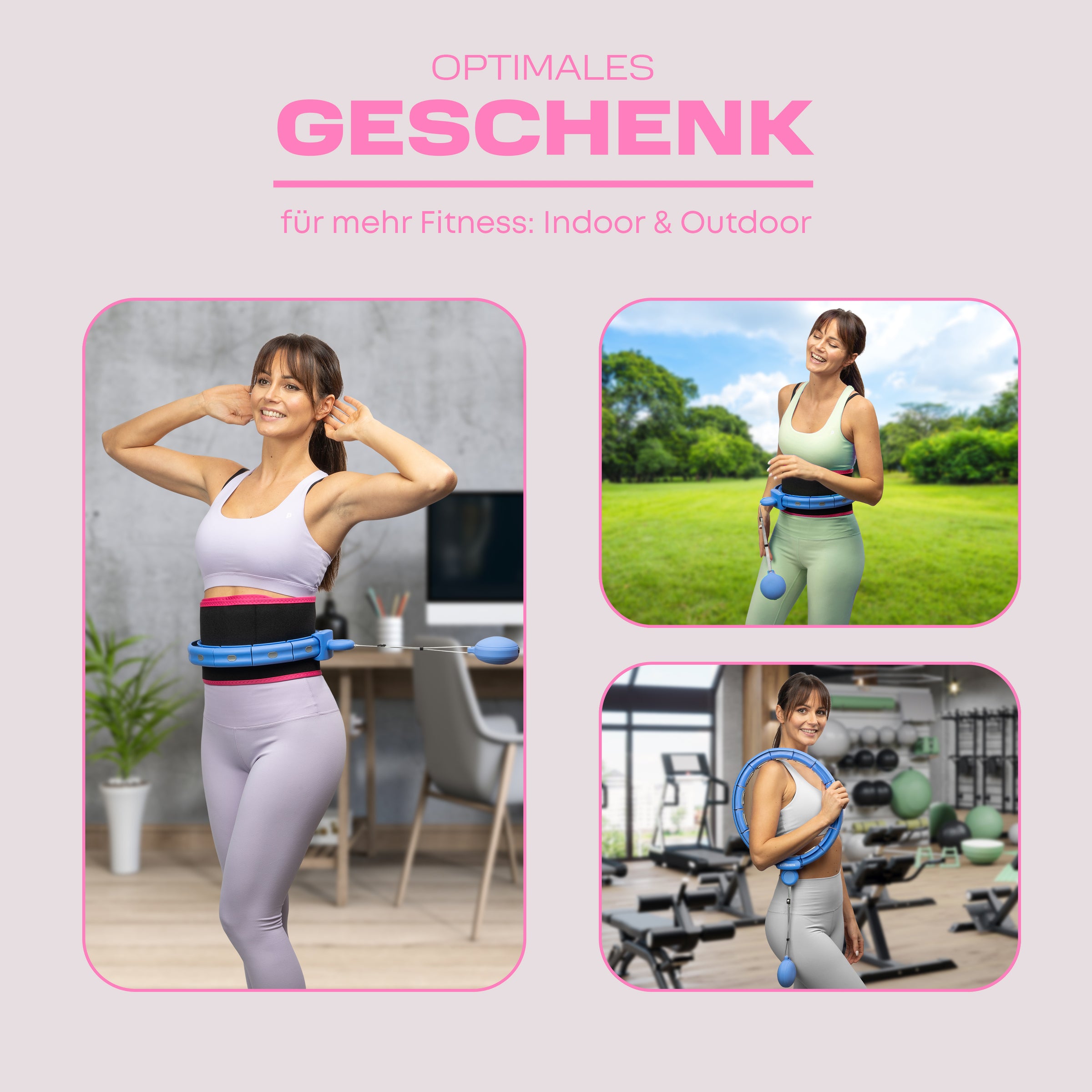 Leiser Hula Hoop mit Gewicht – flüsterleise & verstellbar