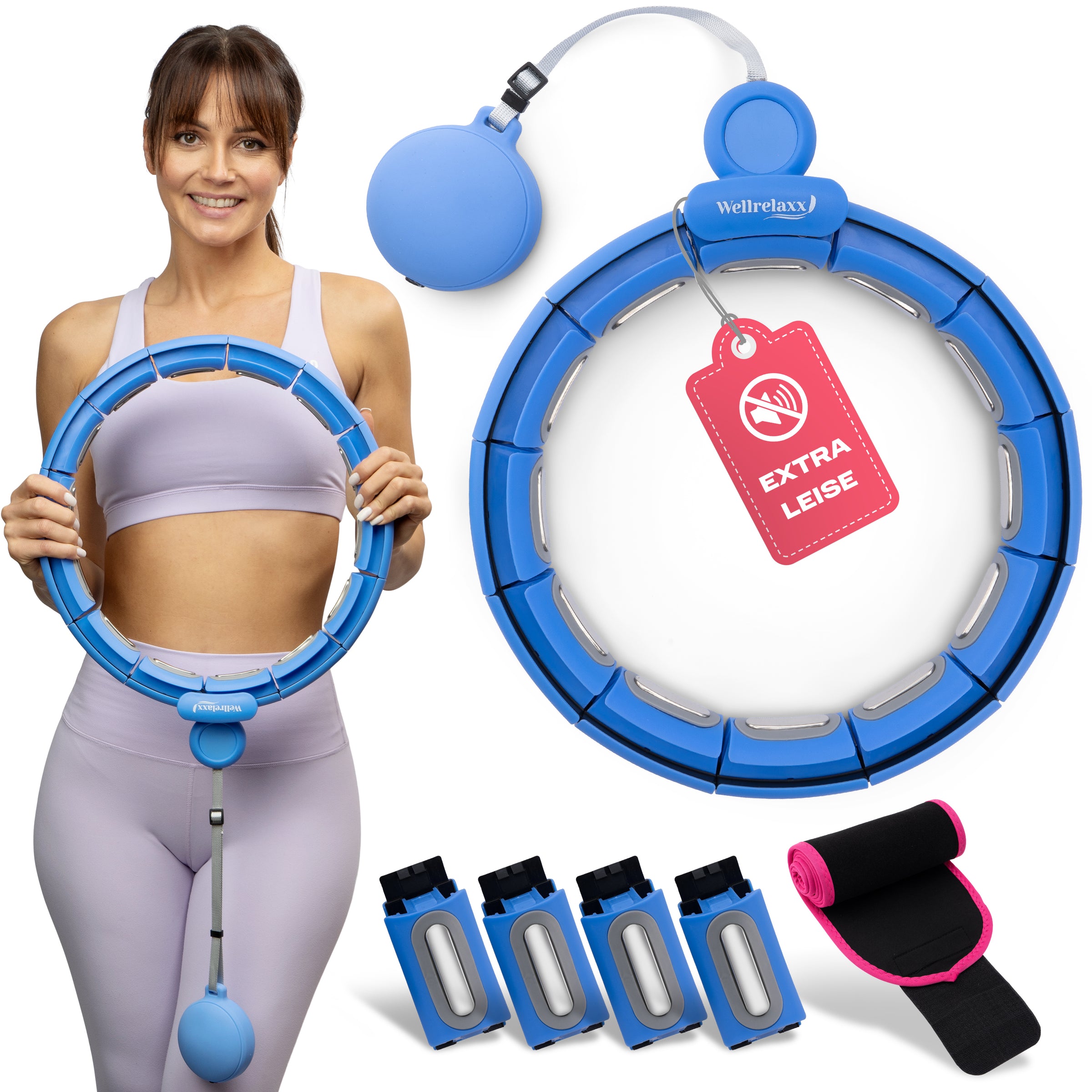Leiser Hula Hoop mit Gewicht – flüsterleise & verstellbar