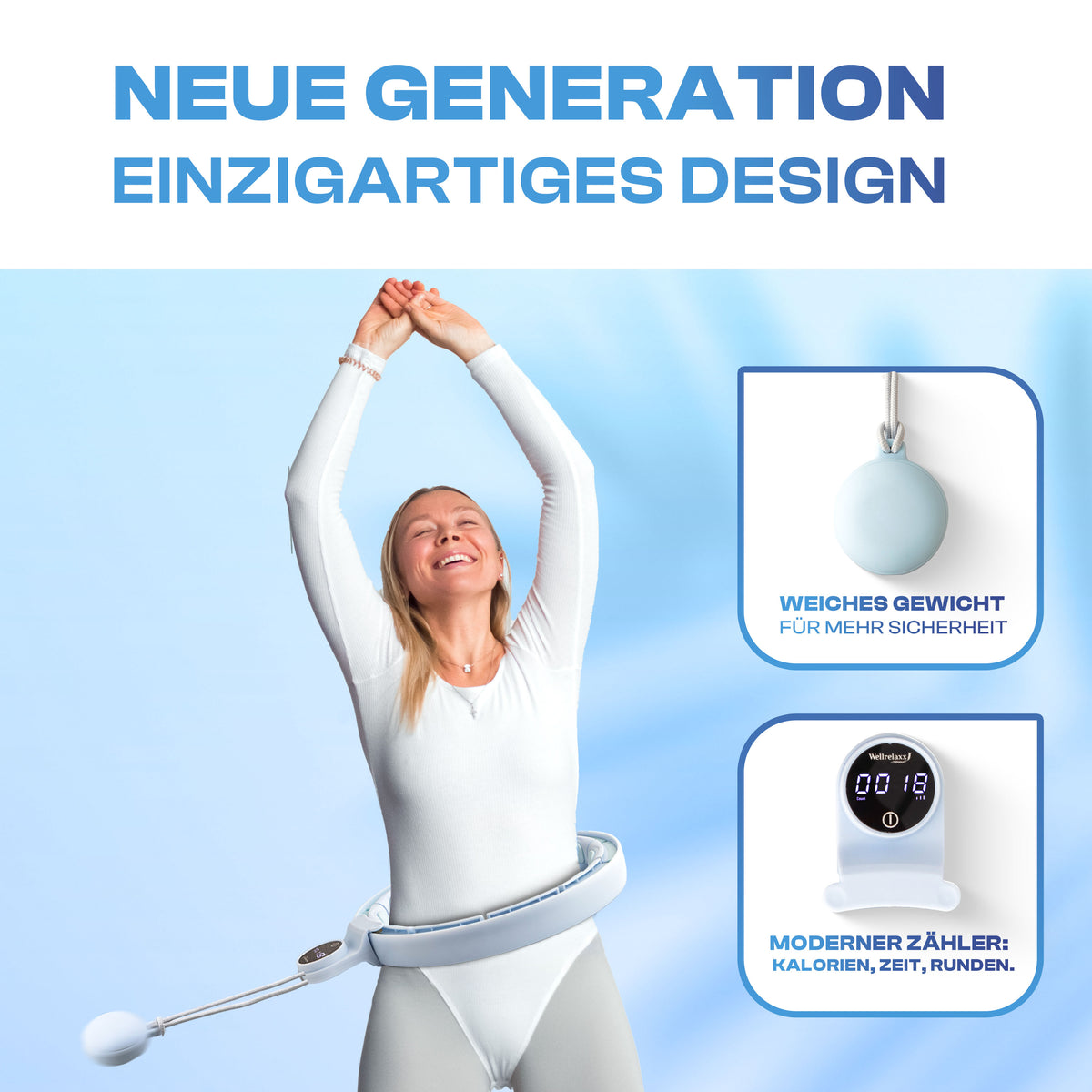 Smart Hula Hoop mit Zähler – leise, effektiv & ausgezeichnet