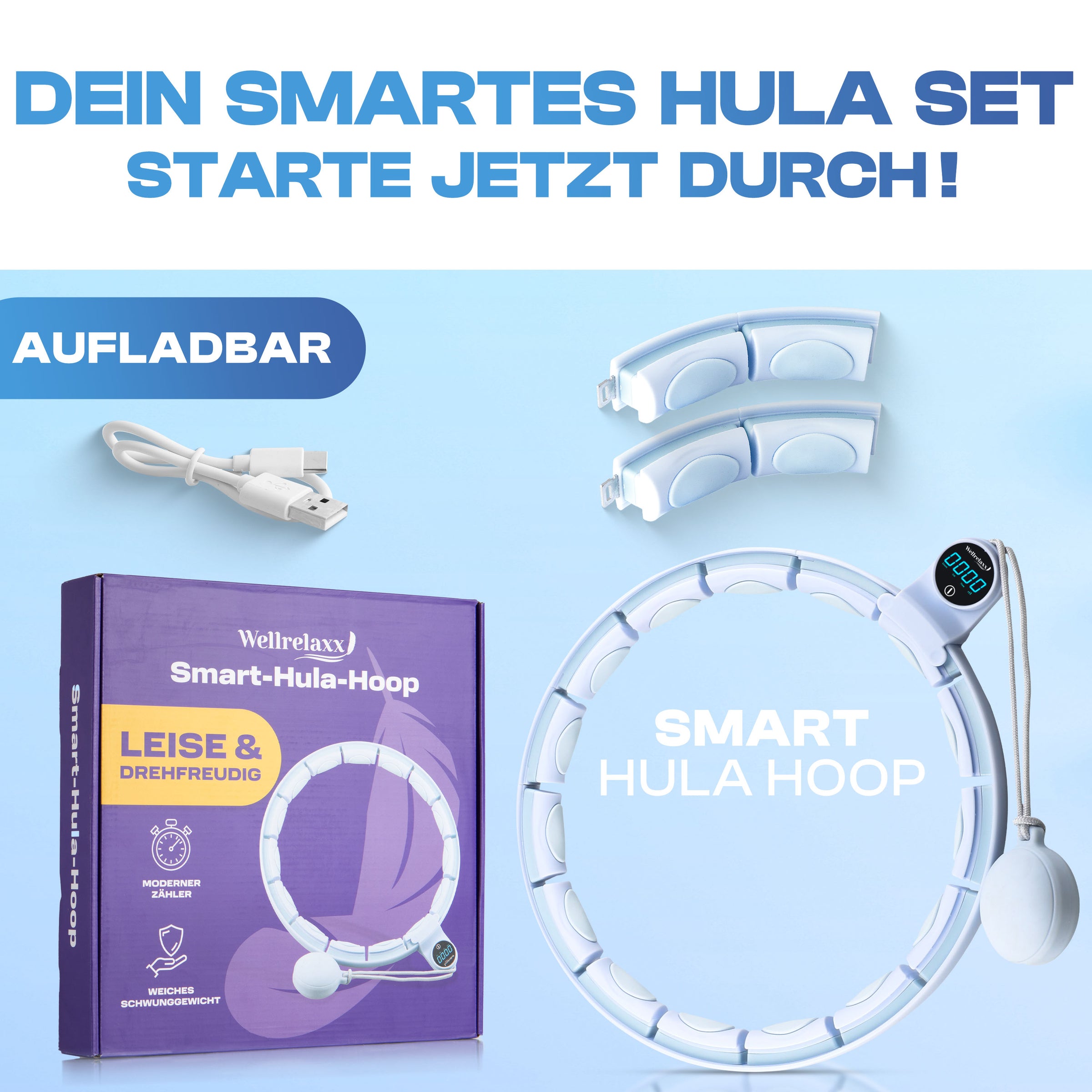 Smart Hula Hoop mit Zähler – leise, effektiv & ausgezeichnet