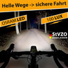 Fahrradlampen-Set mit Bremslicht & Lichtsensor – StVZO-zugelassen & wetterfest